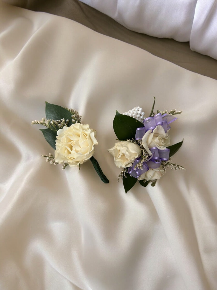 Corsage and Boutonniere Set