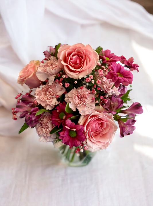Blushing Blooms Bouquet